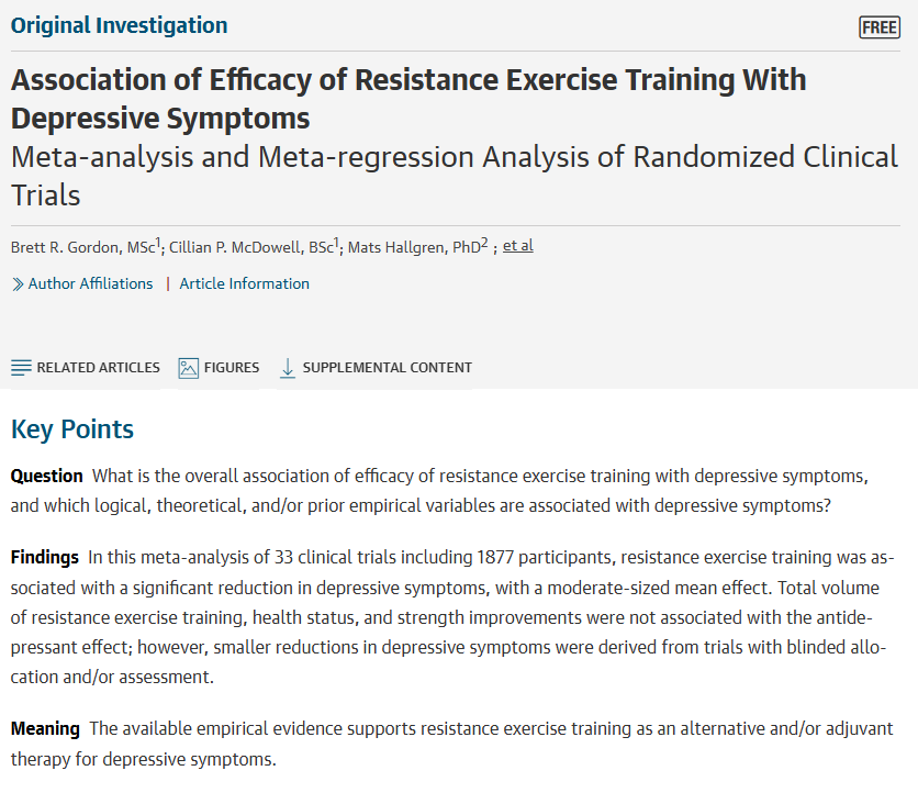 Lifting heavy things is one of the best things you can do for your mental health.