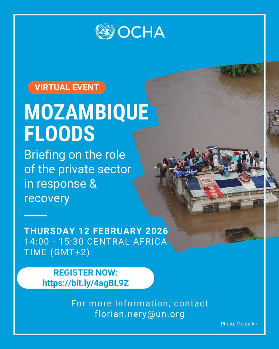 Connecting_biz's tweet photo. Join us for a briefing on the role of the private sector in response &amp; recovery to floods in Mozambique:

🚨 This Thursday 12 February
⏰ 2-3.30pm Maputo (GMT+2)
ℹ️ For more details: https://t.co/hc63UySf5R
📌 To register via Zoom: https://t.co/pVPbZkWxnQ

#strongertogether https://t.co/YCcyemUW6r