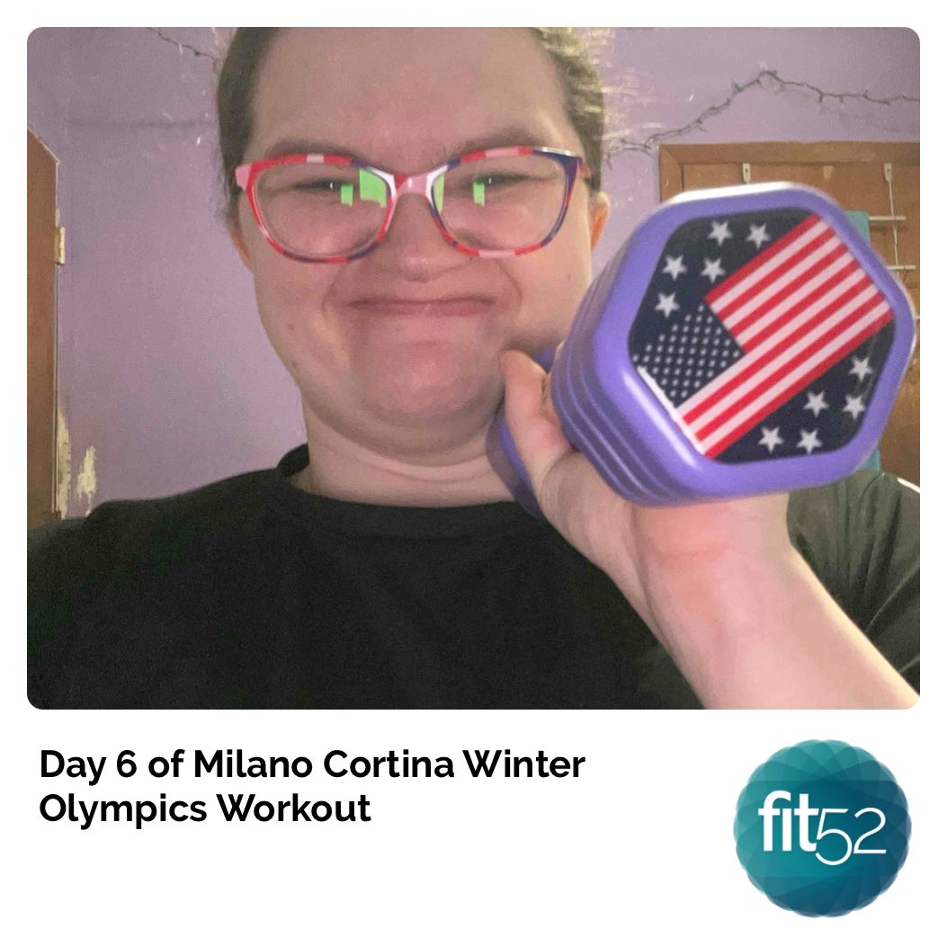 ErinLBarton's tweet photo. My @fit52 Generator (Day 6 of  #milanocortina2026 Winter Olympics) is Done! Now Onto Watching 2 iCarly Episodes called iFind Spencer Friends and iRescue Carly! @carrieunderwood #fit52 #fit52life #fit52lifestyle https://t.co/Lbj1sCTN7R