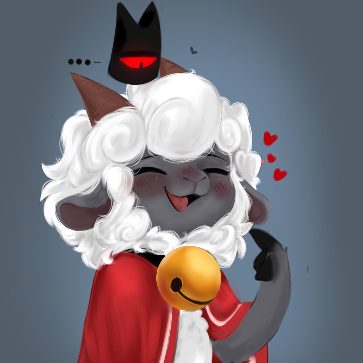 Another fanart!!!! 

#CultoftheLamb #cultofthelambfanart #cultofthegoat