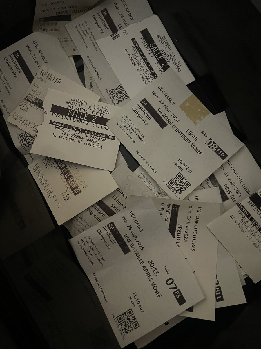 j’suis la seule à collectionner les tickets de cinéma ?