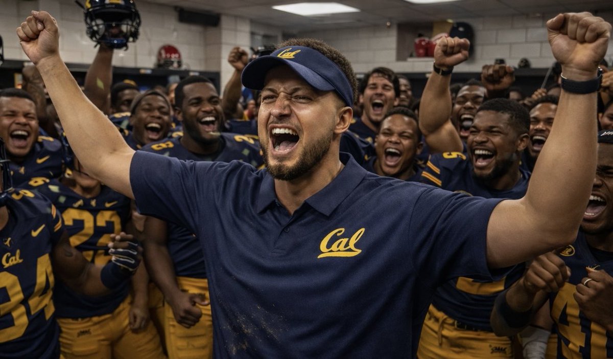 TheCalgorithm's tweet photo. A Jackson Arnold touchdown with 13 seconds left caps off the 17 point comeback. So proud of the boys. Cal 28 - Ohio State 27 #TheCalgorithm https://t.co/Rvo5deZmJE
