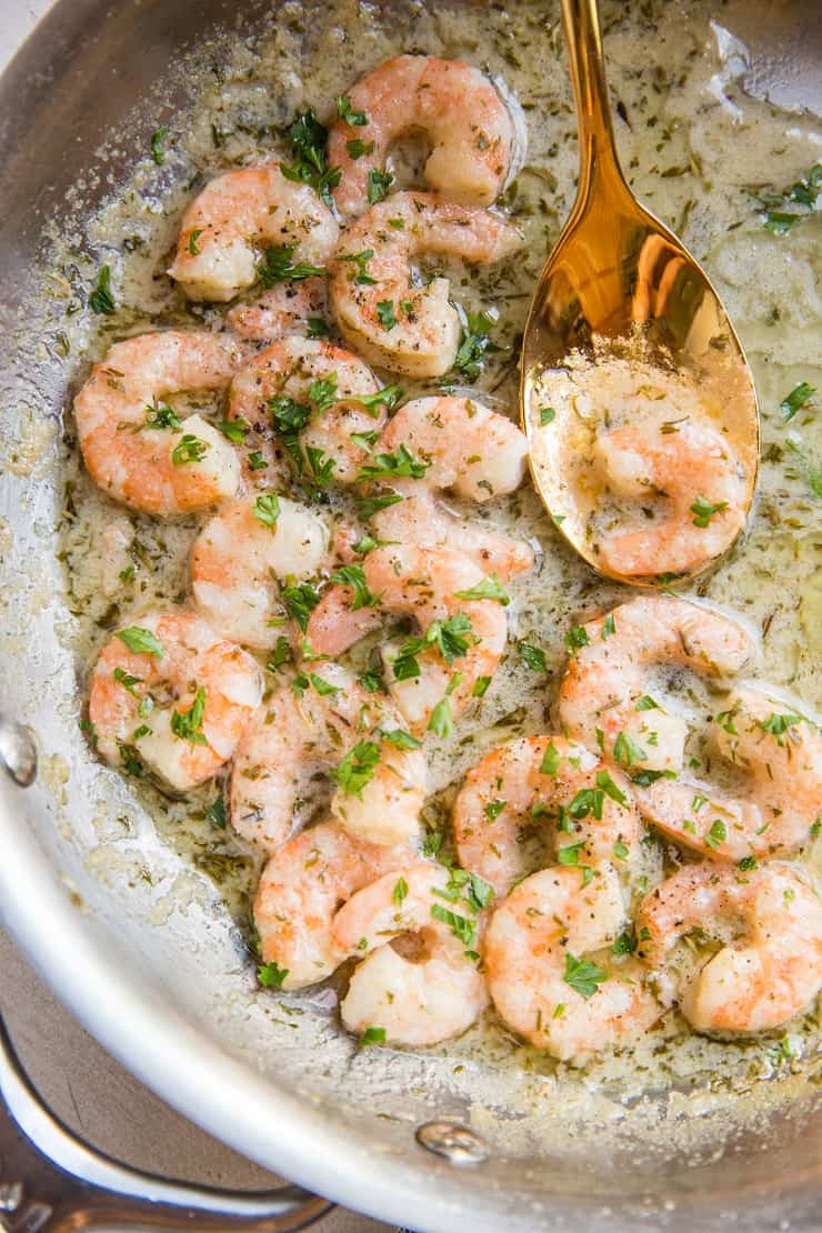 Perfect seared Lemon Garlic Sauteed Shrimp that results in a restaurant-quality dish for an impressive meal! theroastedroot.net/lemon-garlic-s… This quick, versatile seafood dish is ready in 20 minutes or less!
