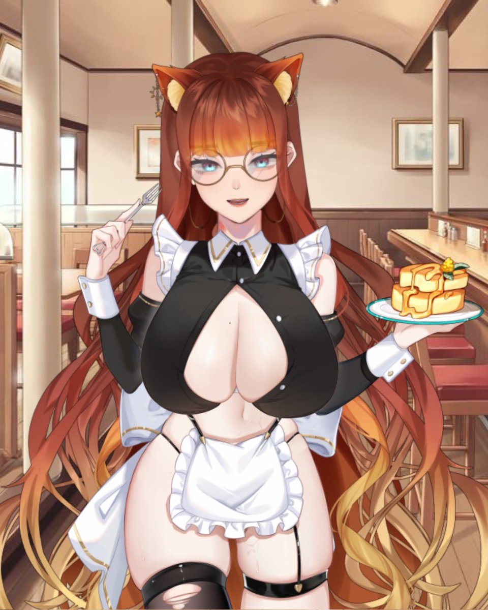 ApollaSpirit's tweet image. Oh sunshine~ 

I made you pancakes would you want some syrup on them or my ✨special✨ sauce❔