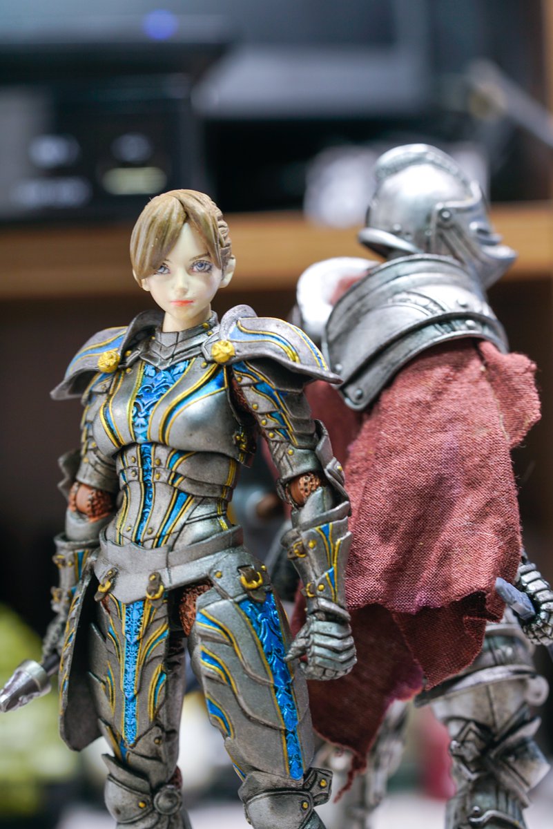 やば～い！！
バッツさんにいただいたフェイス付けてみたけど美人すぎる…
こんなん即膝まづくわよ、忠誠ですわよ。

 #ファンタジーフィギュアで遊ぼう