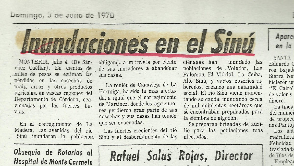 HenriquezMax's tweet photo. El río Sinú se desbordaba casi todos los años. Nace en el Nudo de Paramillo una zona rica en lluvias, que aporta el agua para mantener funcionando el embalse. Hay mucha agua disponible, asi que hay que regularla para no causar inundaciones. Eso ha hecho. Que pasó en este caso? https://t.co/m2GejkrpX8