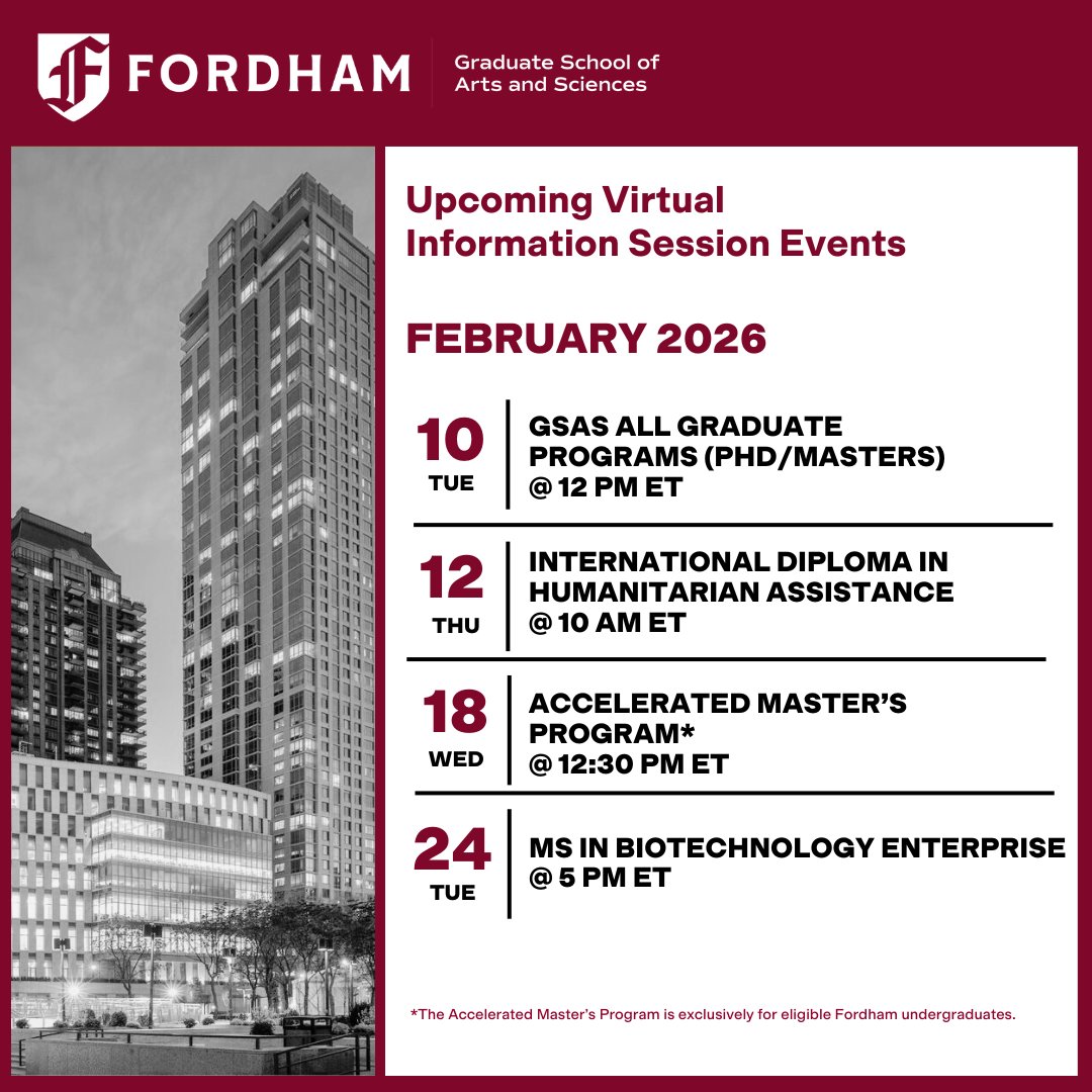 Fordham University | GSAS tweet media