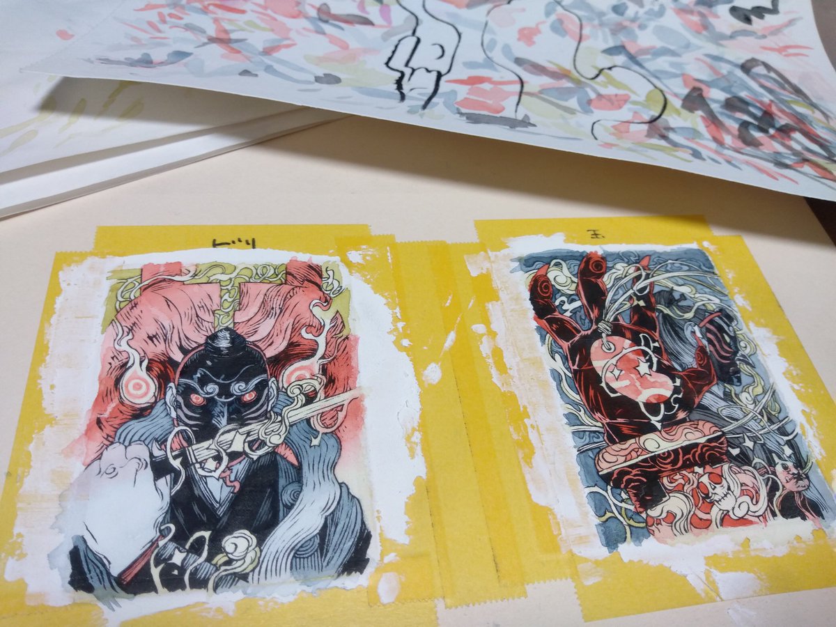 描いてますよ～(´▽｀)ﾉ
#アーティストプルーフ #AP