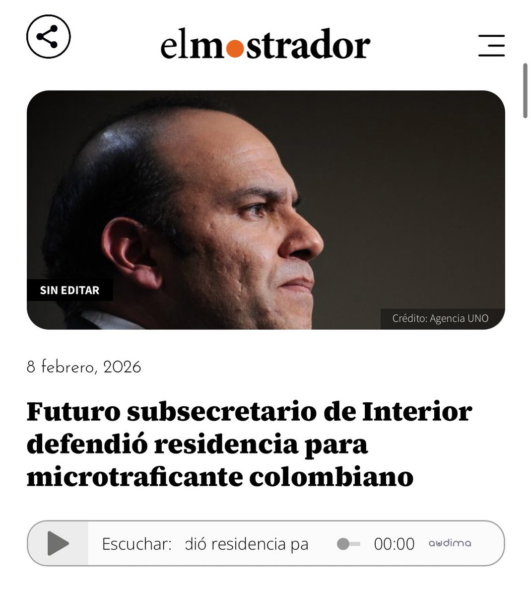 BotCheckerCL's tweet image. Máximo Pavez, el próximo subsecretario del Interior, argumentó que era inconstitucional no otorgarle residencia en Chile a personas con condenas por tráfico de drogas y porte ilegal de armas.

Pavez tendrá a su cargo el Servicio Nacional de Migraciones

🥲