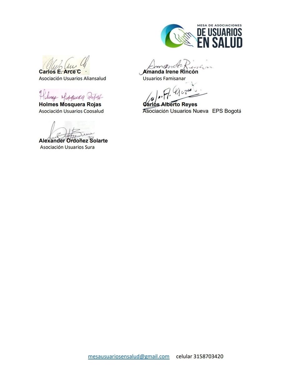 10 asociaciones de usuarios de distintas EPS advierten de un posible traslado de 6,6 millones de afiliados a EPS, en su mayoría intervenidas, que alista el Gobierno con base en criterios territoriales. Afirman que la decisión podría agravar la crisis humanitaria 👇🏼