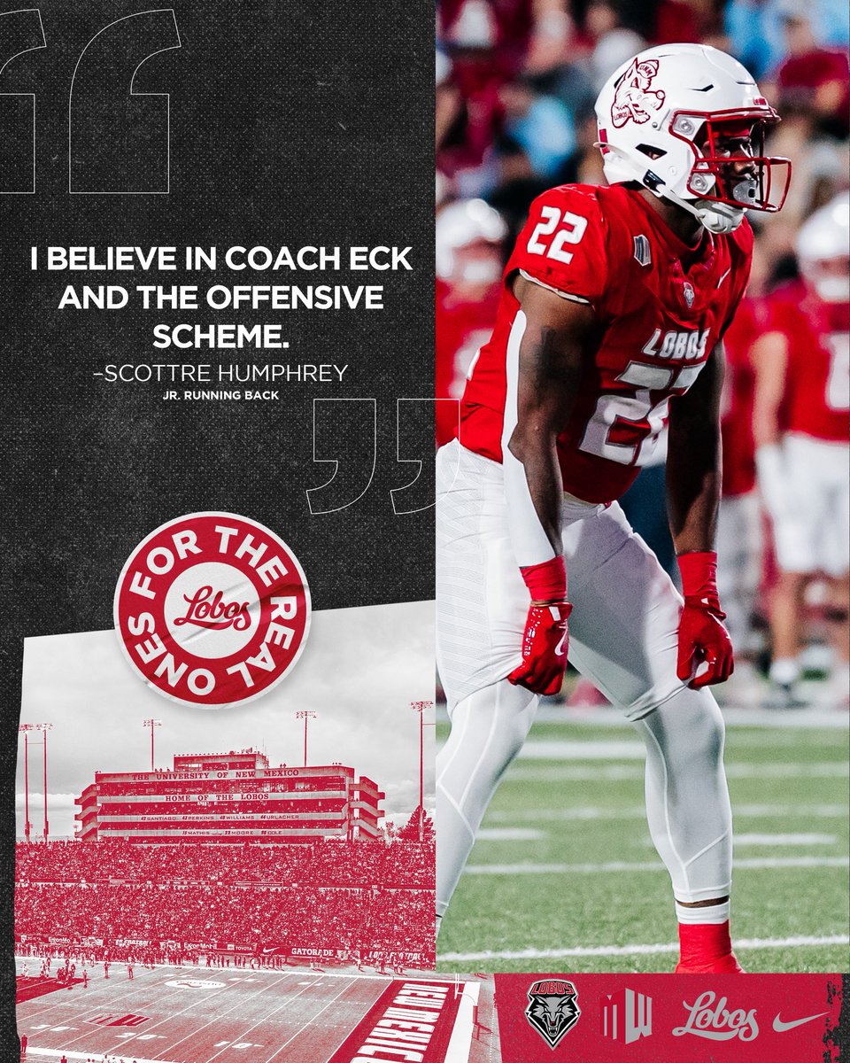 The REAL ONES are running it back. 

 <a href="/ScottreHumphrey/">Scottre humphrey</a> is running it BACK, and returning to <a href="/UNMLoboFB/">New Mexico Football</a> 

If you want elite talent staying home and big-time players choosing Albuquerque, this is the moment.

Join the Real Ones Giving Campaign and fuel the rise.

Real Ones stay.