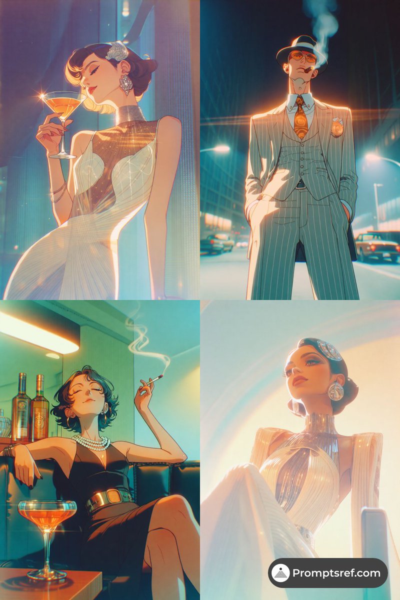 Luminous urban comic grid