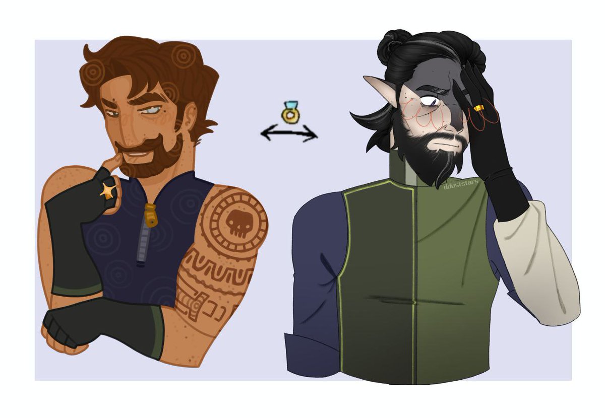 BATOOONI's tweet photo. Art collab - we draw but don't say which character it is
Ivor - @mint_cloud__ 
Jack - mine https://t.co/jHUphVjeUD