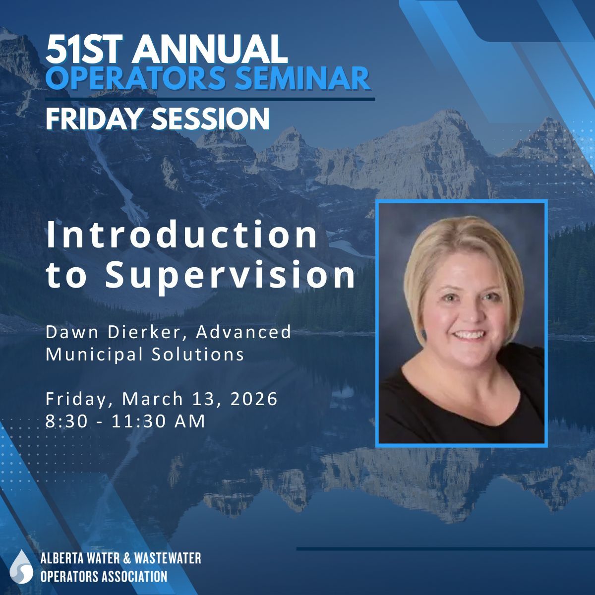 Supervision training is essential for many operators.

At the #AWWOA2026 Friday Session, delegates will learn the essentials of supervision, including leadership vs management, and resolving conflict.

For more information, visit our website: awwoa.ca/events/seminar…