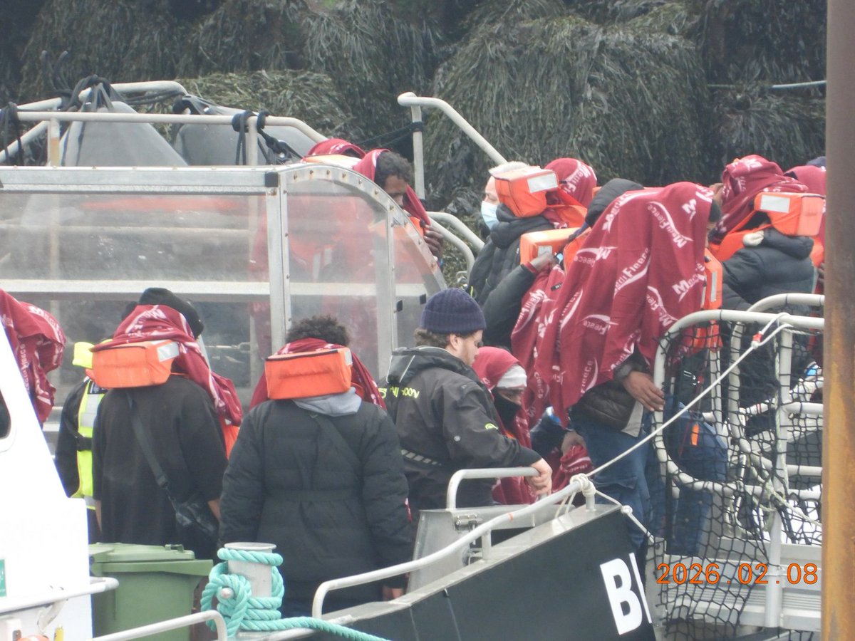 219 migrants in three boats were brought to Ramsgate yesterday.