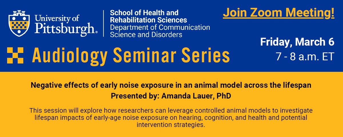 Pitt Communication Science and Disorders tweet media