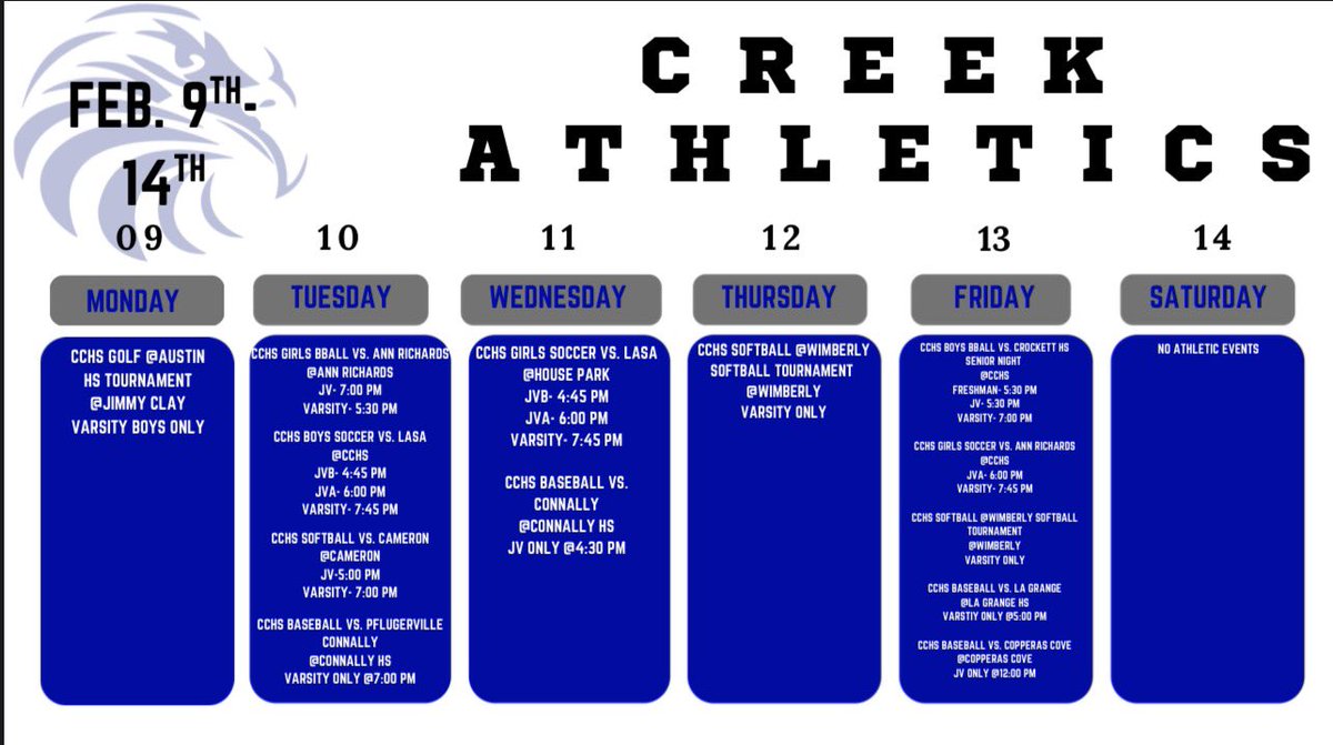 Cedar Creek Athletics tweet media