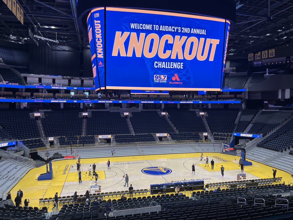 Knockout 2026 is here!  Your chance to shoot hoops on the Chase Center floor!  

Register now at 957thegame.com!