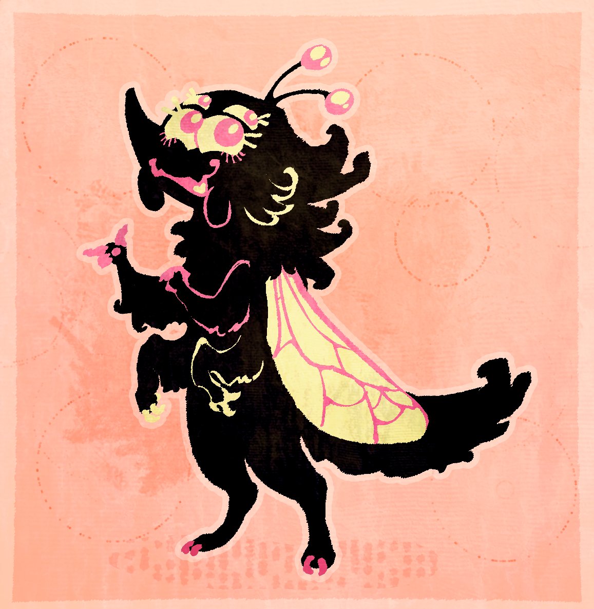 SpiderCat_Karma's tweet photo. Silly peacock mosquito, my Deltarun oc 
#artmoots #smallartist #OC https://t.co/nhO5HCVA89