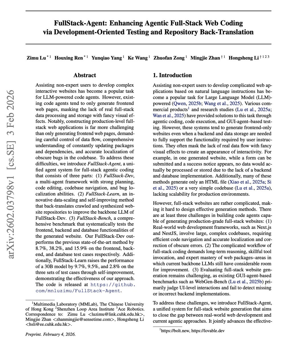This is a great read if you are building complex applications with Claude Code and Codex.

Most AI coding agents can generate a frontend.

But building a real full-stack application is a completely different story.

The gap between generating a landing page and shipping a working