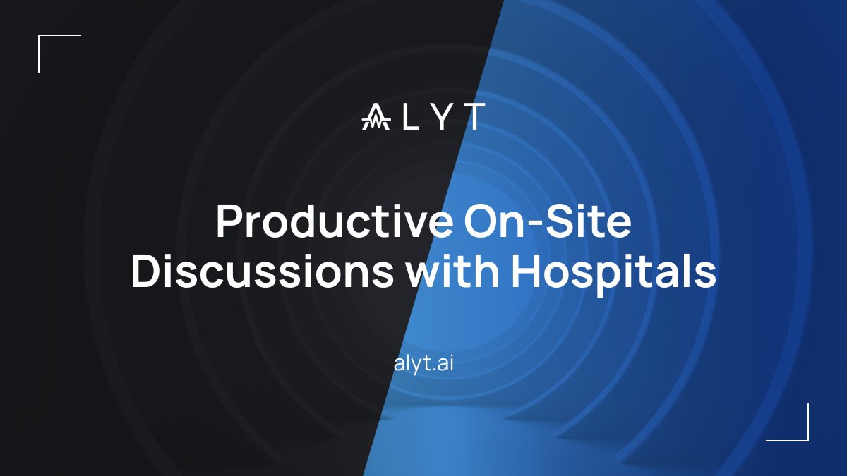 alyt_ai's tweet photo. 💬 Over the past weeks, ALYT team members have been on-site at multiple hospitals across Africa and the Middle East.

The meetings focused on real clinical use cases. All discussions went well and confirmed strong interest in practical deployment and collaboration. 

More soon.