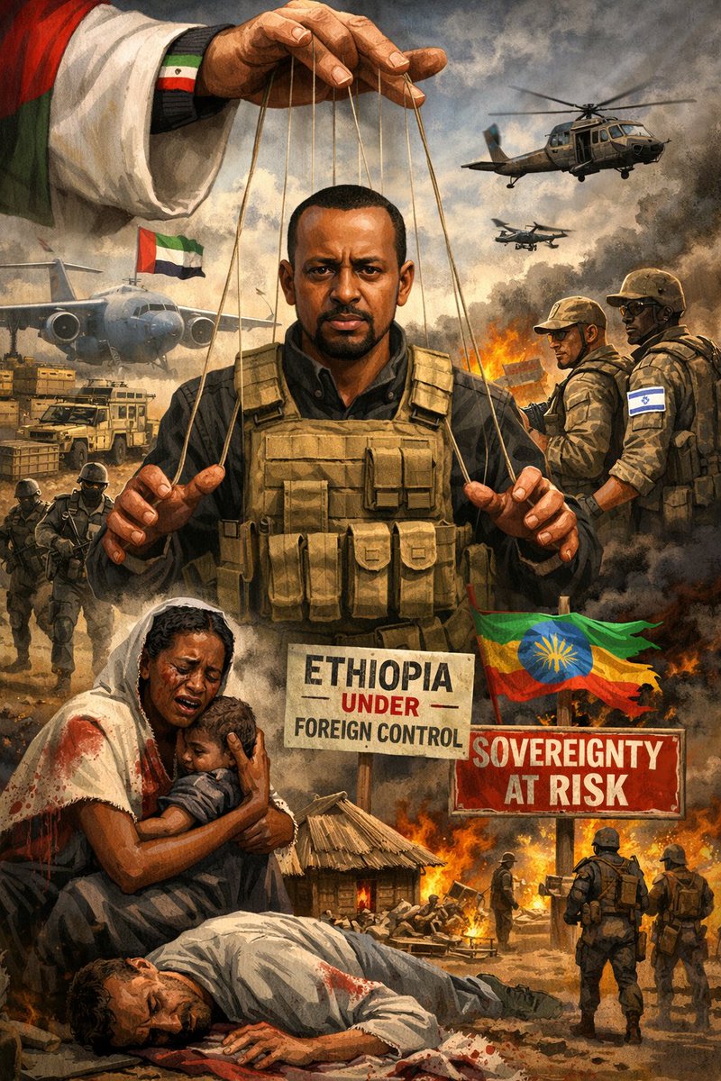 Abiy Ahmed acts as a UAE proxy, turning Ethiopia into a hub for foreign war logistics. Our sovereignty is under attack, and our people are paying the price. #Ethiopia #Sovereignty Stop #AmharaGenocide
<a href="/UNHumanRights/">UN Human Rights</a> @OHCHR_Ethiopia
<a href="/UNGeneva/">United Nations Geneva</a>
<a href="/UNOSAPG/">UN Genocide Prevention</a>
#HumanRights