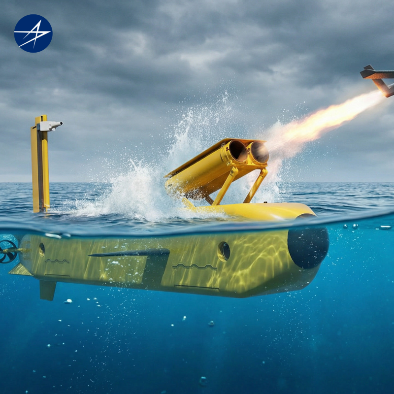 LMNews's tweet photo. .@LockheedMartin unveiled LampreyMMAUV™, a breakthrough “plug-and‑play” submersible that gives U.S. and allied warfighters a technological and strategic advantage in today’s contested maritime arena. Click below for more: