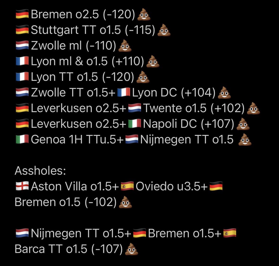 Absolutely MASSIVE Saturday in VIP💰

Footy: +17.46U✅
UFC: +10.63U✅
Total: +28.09U✅
43/59 (73% win rate🔥)

Feeling great about today’s VIP card boys… sending it out for FREE to 10 people who drop a Like+RT on this tweet🙏🏻