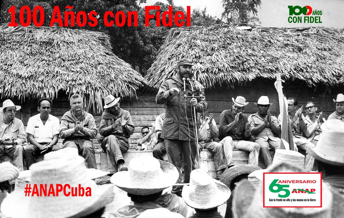 #100AñosConFidel "Hoy luchamos no solo por nosotros mismos, no solo luchamos por nuestras ideas, sino luchamos por las ideas de todos los pueblos explotados". #ANAPCuba