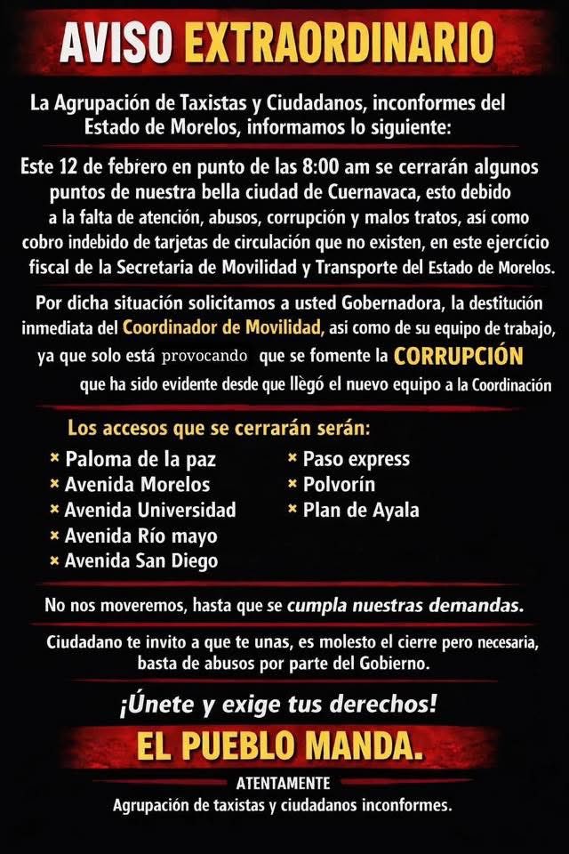 Una <a href="/jrg_toledo/">Jorge Toledo</a>  <a href="/margarita_gs/">Margarita González Saravia</a>  se les ha dicho q no es válida su tarjeta digital por q los policías lo q piden es el Holograma aunq se imprima y se enmique y se traiga en el auto. Los policías están multando parejo no solo a taxistas a los particulares 
#Cuernavaca  #Morelos