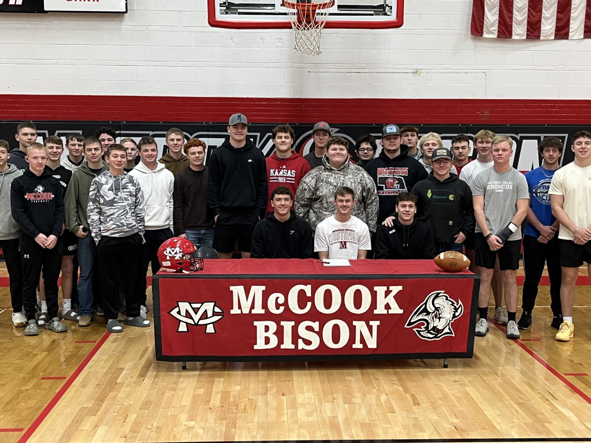 Congrats <a href="/MilesPollmann0/">Miles Pollmann</a> for signing on to further your academic career and play football for <a href="/MsideFootball/">Morningside University Football</a>. We are very proud of you!