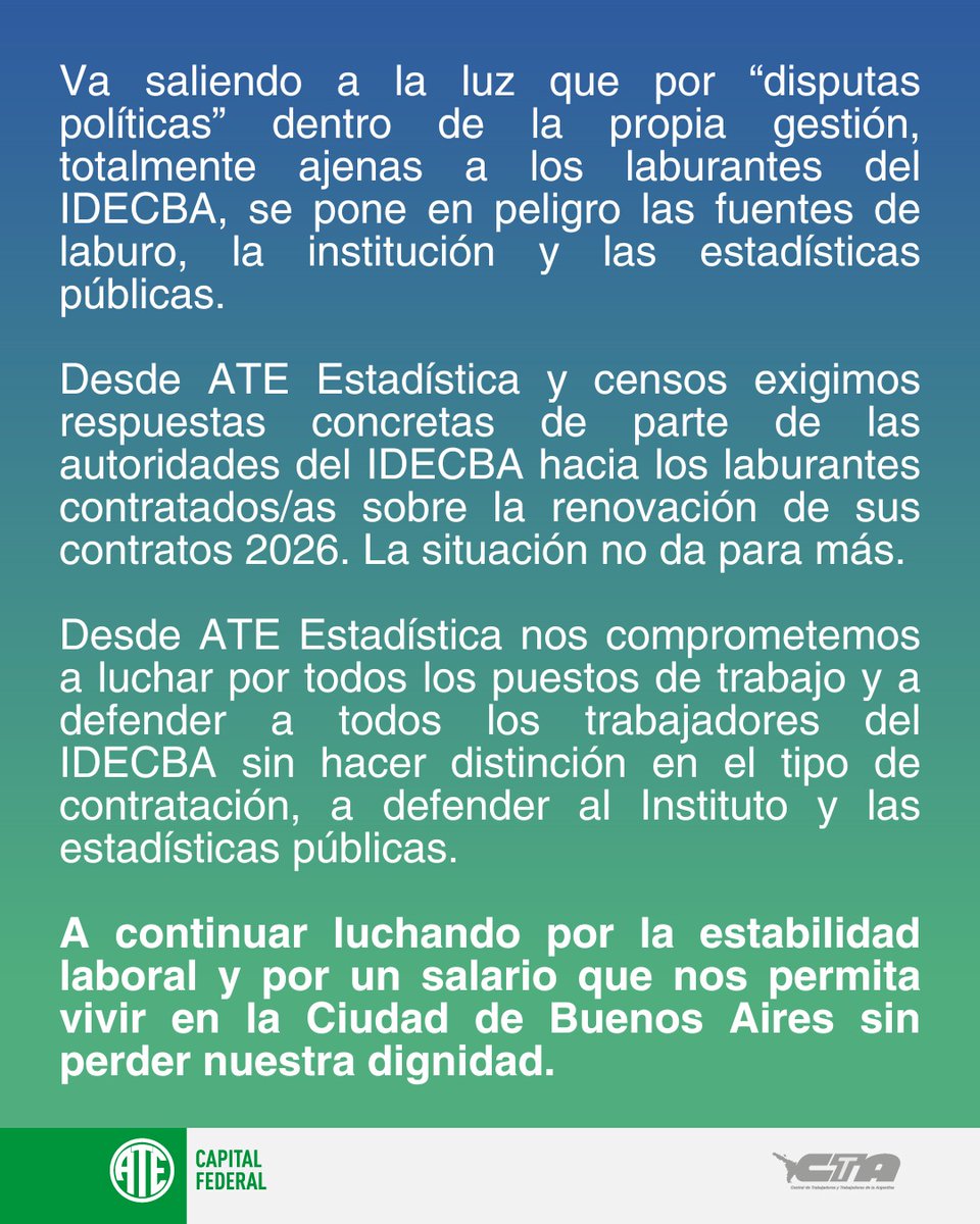 ATE_EstadisticaCABA (@jateeyc_caba) on Twitter photo 