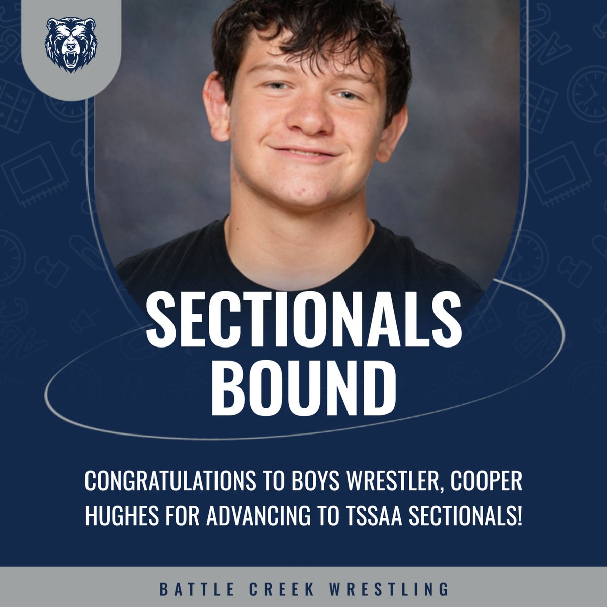 mcpsBCAthletics's tweet photo. Congratulations to our two boys sectional qualifiers at the TSSAA 5A Regional State Qualifying Tournament:
2nd in the Region - Gavin Pelkey 132 lb Sectional Qualifier
4th in the Region - Cooper Hughes 190 lb Sectional Qualifier https://t.co/1tD20vG0pm