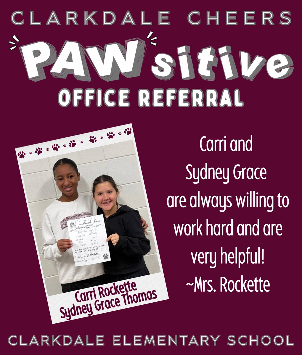 LauderdaleCSD's tweet image. Keep up the #LCSDExcellence @ClarkdaleSchool! #FutureFocused #MaketheCase