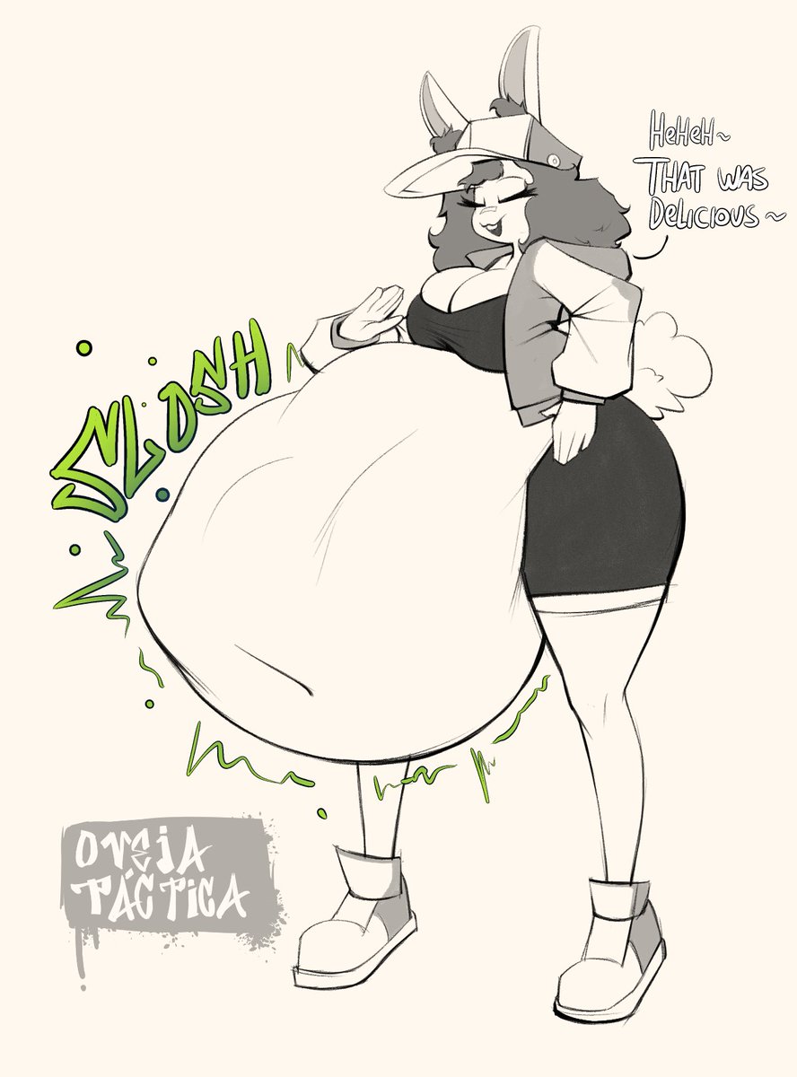 So....another basic Skarlet bunny vore sketch because i was bored lol