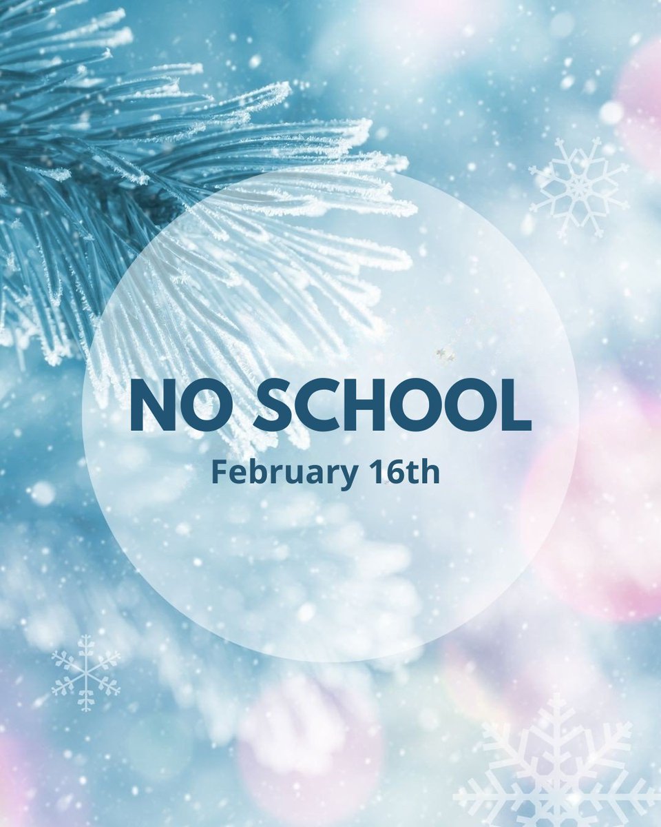 HMShastingsNE's tweet photo. 📚 No School (PK–12) Reminder
HPS will be closed for students, February 16th due to a Professional Development Day.
Our staff will be engaged in learning and collaboration to better serve our students.
We’ll see everyone back in class on the 17th!
#Every1aTiger https://t.co/9uKsQTVUjC