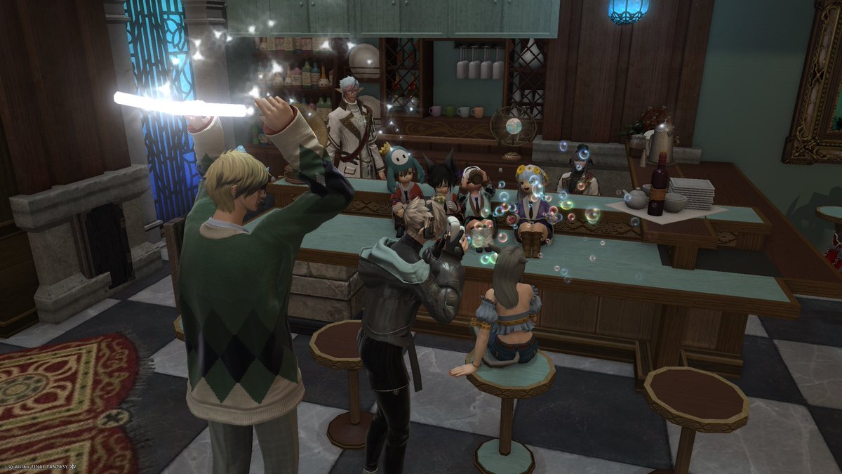 tajiroameri's tweet image. #Alpheratz_FF14
お邪魔してました！
初見なのになんか凄く気の合う方にお会いしたりフグのオランジェット風をいただいたり（？）

知的で有意義で愉快なBARを満喫させていただきました！また機会があればぜひお邪魔させていただきます！！