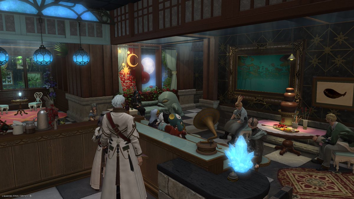 tajiroameri's tweet image. #Alpheratz_FF14
お邪魔してました！
初見なのになんか凄く気の合う方にお会いしたりフグのオランジェット風をいただいたり（？）

知的で有意義で愉快なBARを満喫させていただきました！また機会があればぜひお邪魔させていただきます！！