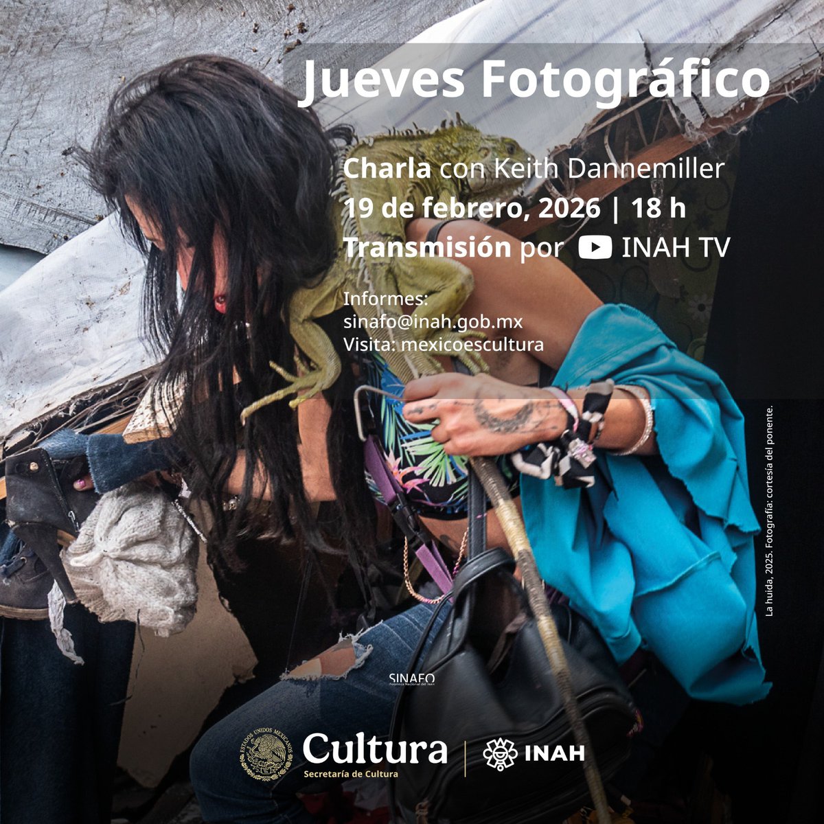 FototecaINAH's tweet photo. #IMPERDIBLE
🔵 Jueves Fotográfico del SINAFO, Charla con Keith Dannemiller.
📆 Próximo Jueves 19 de febrero a las 18 horas.
➡️ Por el canal de #INAHTV en YouTube: https://t.co/4D7uScLGkq
#SINAFO #FototecaNacional #JuevesFotográfico https://t.co/wb13qUIMlq
