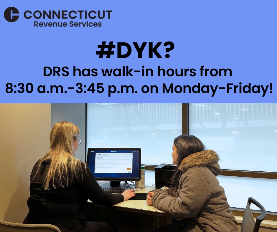 CT Department of Revenue Services tweet media