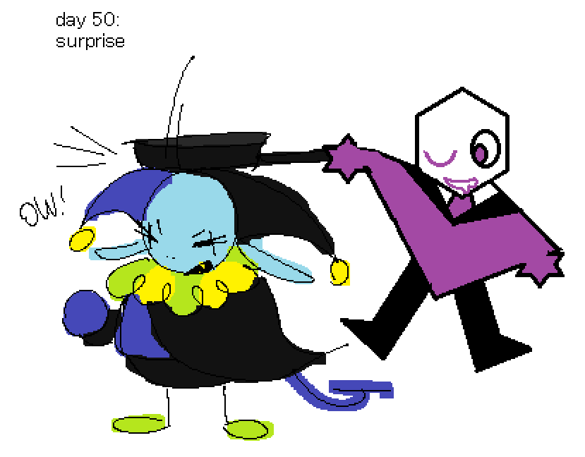 day 50 of jevil torture: surprise