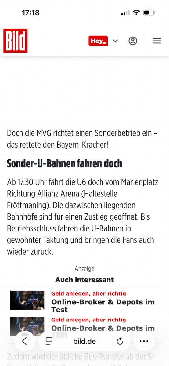 Irre: meine tochter kann wegen streik nicht mit der ubahn in die schule fahren, aber für fussball wird ubahn dann am abend möglich gemacht. Prioritäten…