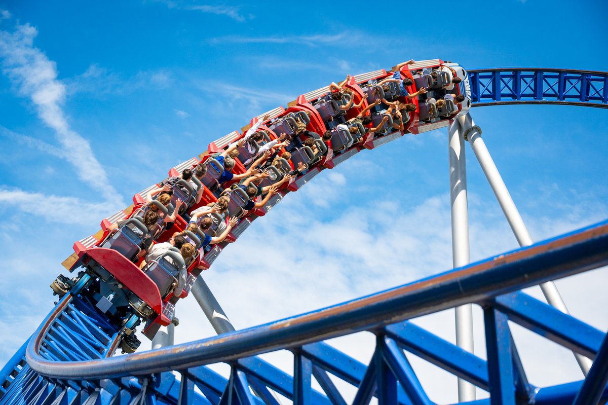 Every day is a good day for Millennium Force appreciation! <a href="/cedarpoint/">Cedar Point</a> June 2024. #rollercoaster #sixflags #cedarpoint #millenniumforce
