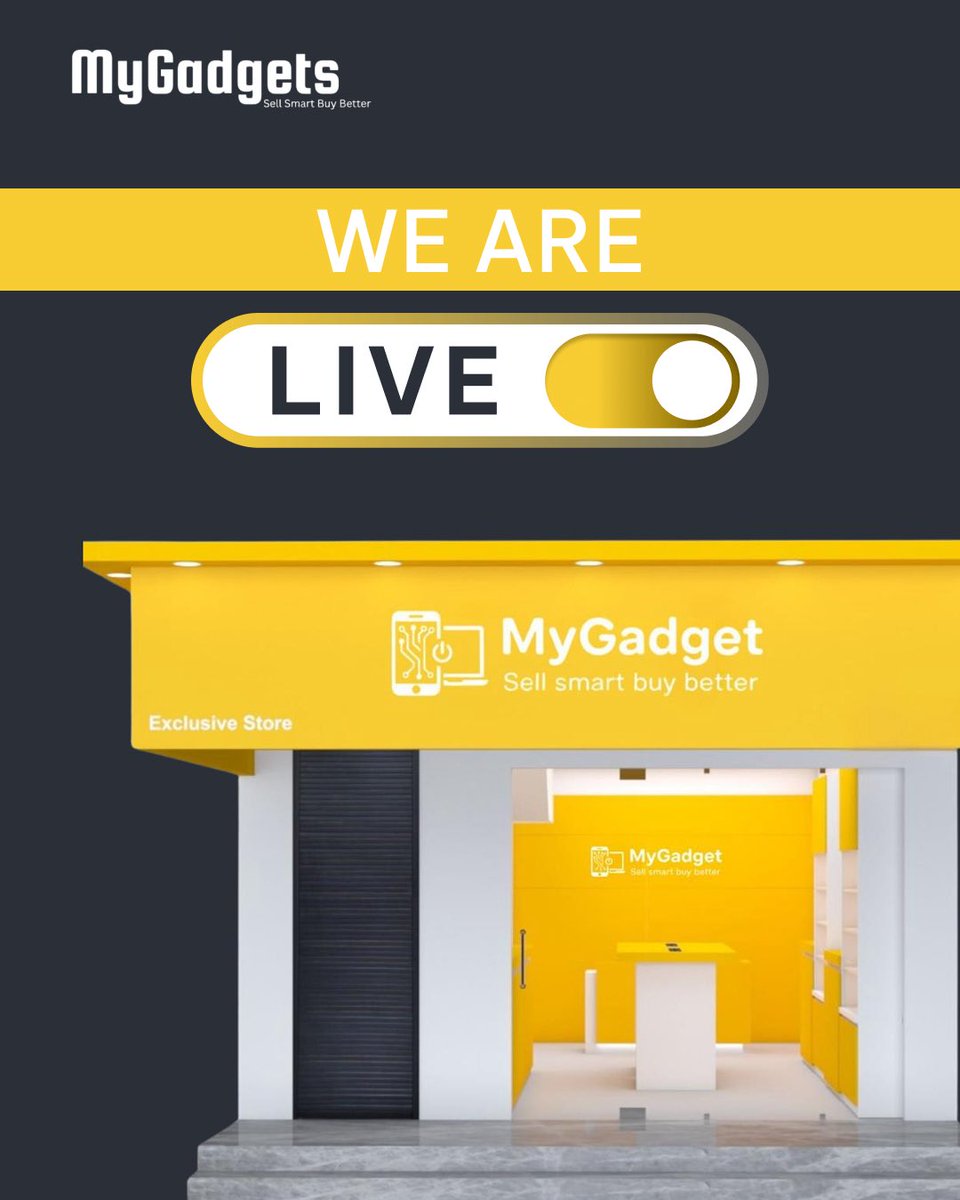 MyGadgetStores's tweet image. Big news! We’re LIVE.
Discover a smarter way to buy &amp;amp; sell gadgets — only at MyGadget.

#MyGadget #NowOpen #PremiumTech #GadgetStore #BrandLaunch #ModernRetail