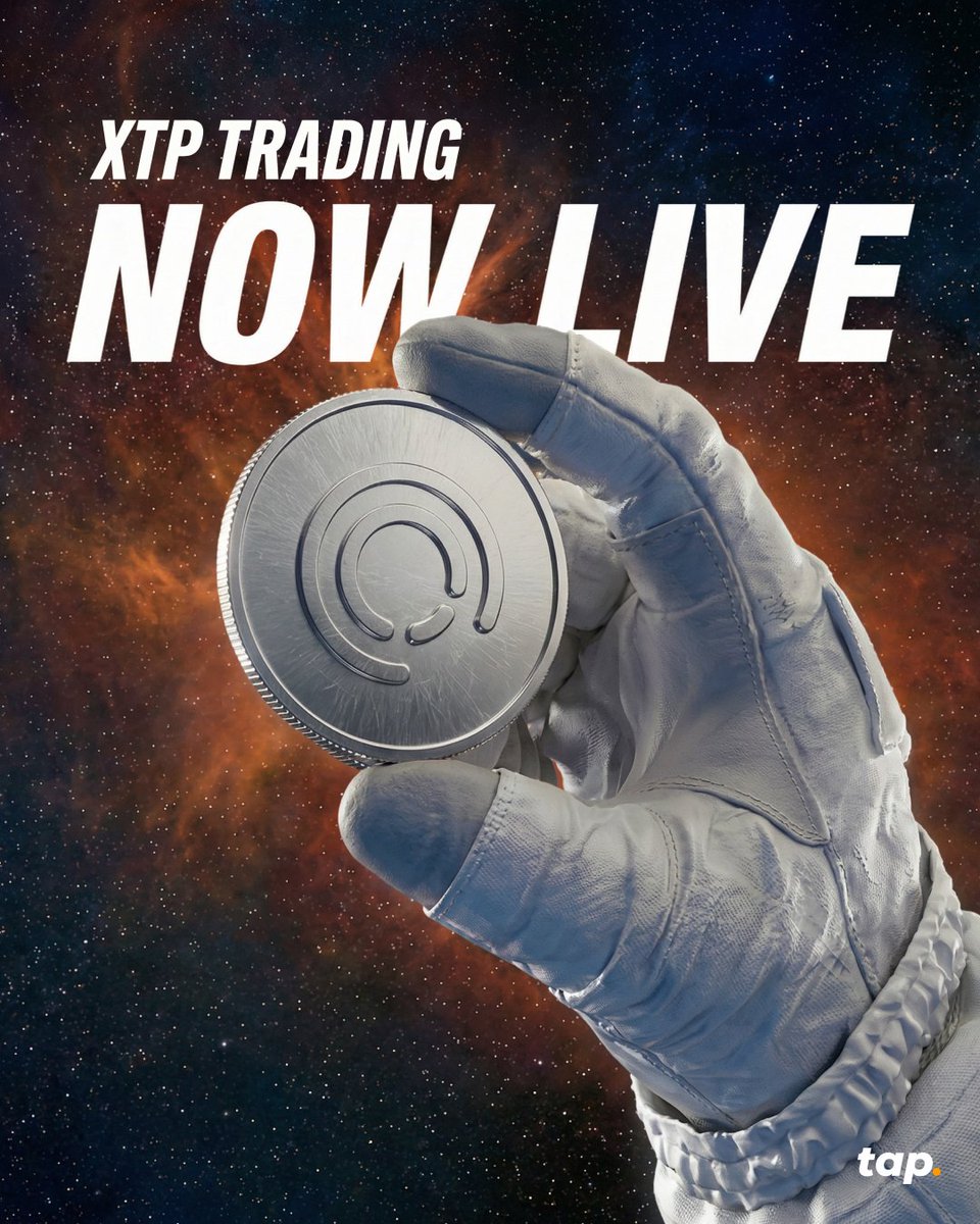 $XTP trading is back in motion. 📈
In-app buys and sells are fully live again. 

Step in : tr.ee/try-tap