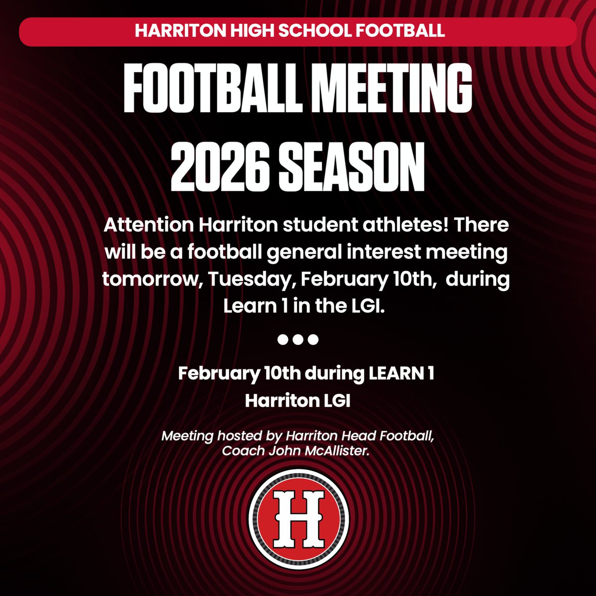 Harriton Athletic Department tweet media