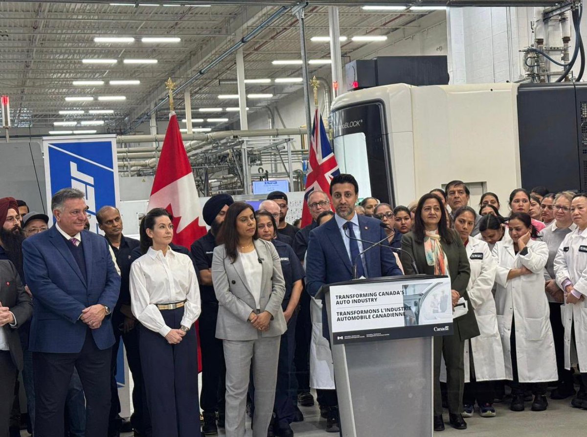 SoniaLiberal's tweet photo. Investing in Canadian manufacturing. Last week, our government announced $700,000 through the Regional Tariff Response Initiative at A. Berger Precision Ltd. This funding will help modernize equipment, boost productivity, and strengthen Canada’s auto sector.
#BuildingCanadaStrong https://t.co/gz4kuAI4dj