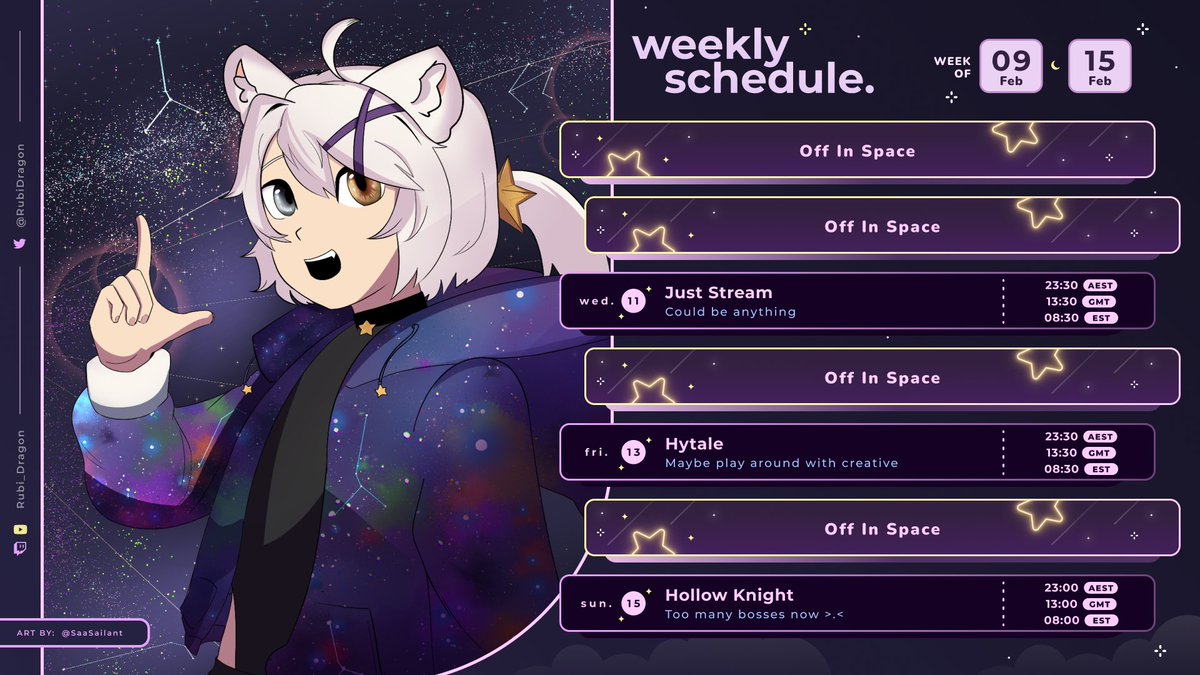 RubiDragon's tweet image. 💫09 Feb-15 Feb
A lil change up in things this week.
am really keen to actually experiment with creative in Hytale more, i just need to put that time aside, so why not try on one of these? &amp;gt;w&amp;lt;