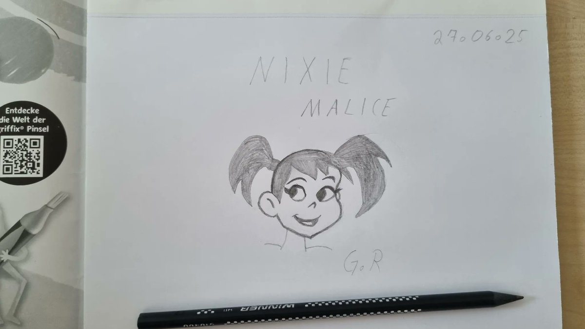 nixieundmina's tweet photo. This was my very first Nixie drawing.
It was also the first drawing I made after nearly 30 years — shared when I had no followers, just a few days after writing the first texts.
No plan. No strategy. Just the need to give her a face.
A lot has grown since then.
The core hasn’t. 💗💙
#NixieUndMina #IndieDev #CharacterDesign #Storytelling