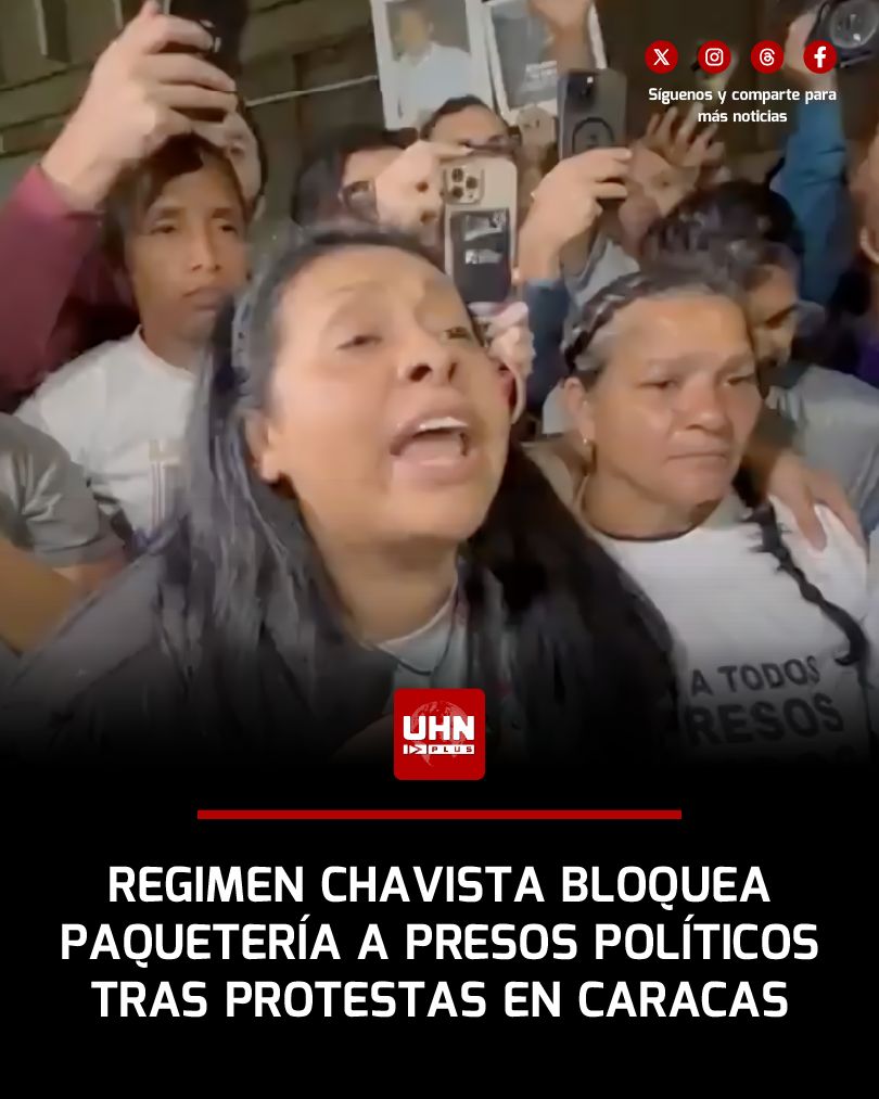 🇻🇪‼️ | ÚLTIMA HORA — Denuncian que familias en vigilia desde hace 31 días en la Zona 7 de la PNB en Caracas (Boleíta) no pudieron entregar alimentos y paquetería a los presos políticos este lunes. Señalan la medida como castigo y represalia tras el acto realizado ayer junto a